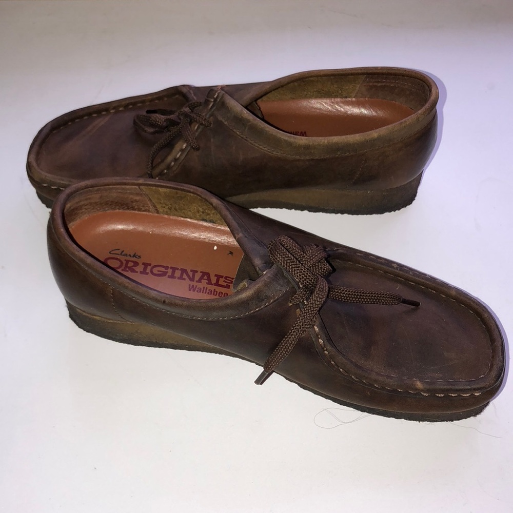 Brown Clark Wallabees